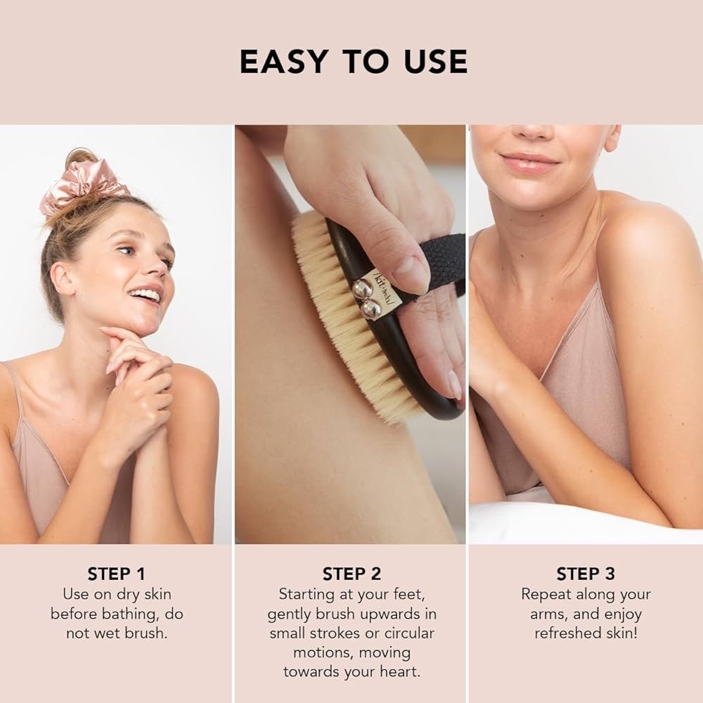 Dry brush, facial brush, and gua sha massage tool - Picture 4 of 8